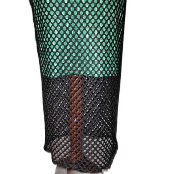 Aomei Multimedia Puff Sleve Fishnet Dress Size Small - Picture 5 of 10